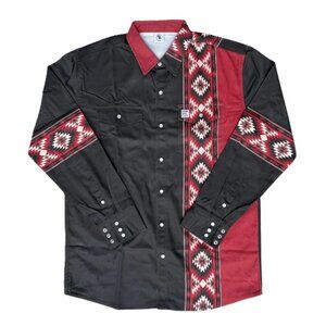 NWT - WoahBros Marauder FR Shirt, Black/Tan/Red - Size M (Flame Resistant)
